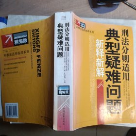 刑事法适用指导系列：典型疑难问题刑法分则适用