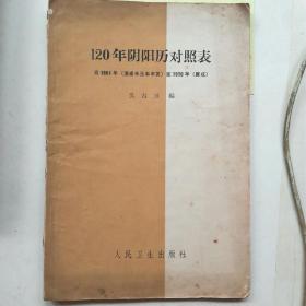 120年阴阳历对照表