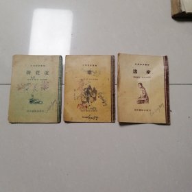 1955年文学初步读物（藥、选举、荷花淀）三本合售