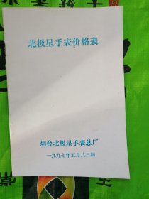 北极星手表价格表