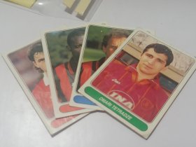 PANINI球星卡4张合售（22Franco Baresi、84OmariTetradze、96stephane Chapuisat、118George Weah）