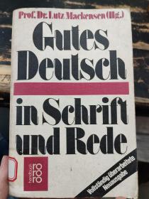 Gutes Deutsch in Schrift und Rede德文原版