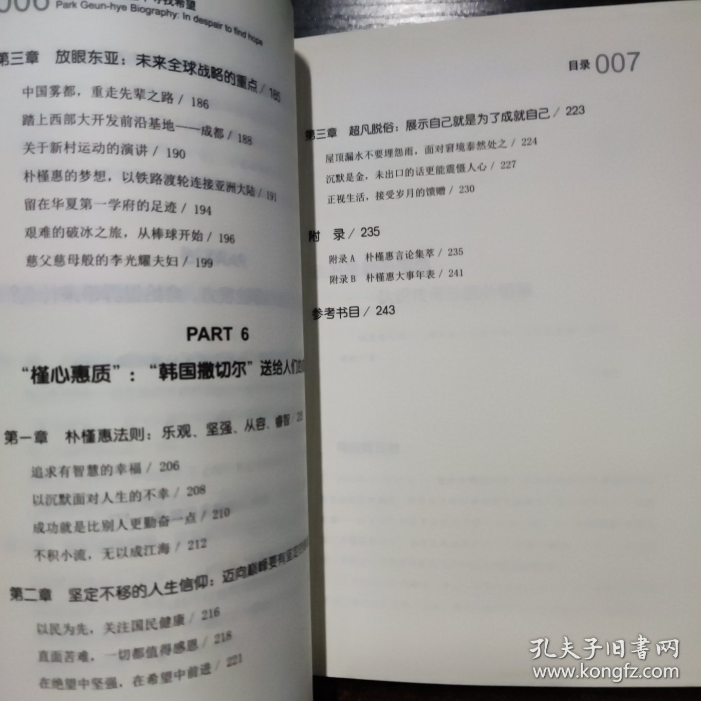 朴槿惠传：在绝望中寻找希望