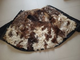 老中山装 毛皮棉袄 衣襟袖口有磨损 道具收藏使用