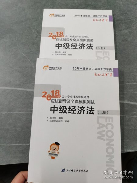 中级会计职称2018教材东奥会计 轻松过关1 2018年会计专业技术资格考试应试指导及全真模拟测试：中级经济法（上下册）