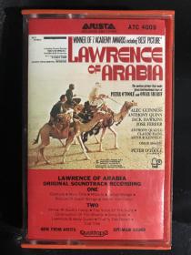 电影《阿拉伯的劳伦斯》laurence of arabia的原版原声磁带，品相新音质完好