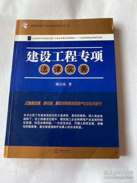 建筑房地产法实务指导丛书19：建设工程专项法律实务