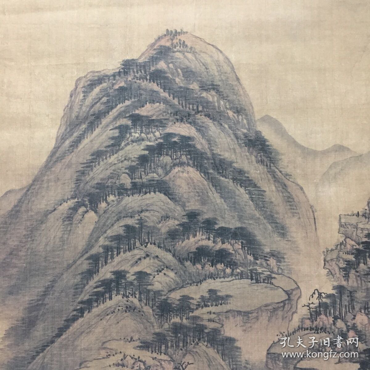 南山积翠图-王时敏 绢画（印刷品）【60】