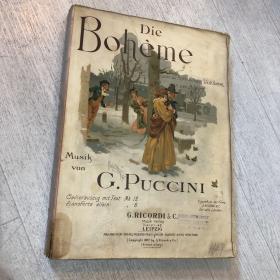 普契尼 波西米亚人 歌剧 1897年出版 曲谱 罕见 全网唯一