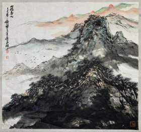 得自作者本人，终身保真 ——窦金庸，原名金荣，号三悟斋主，江苏丹阳人。中国美术家协会会员，民革中央画院理事，嘉兴南湖学院中国金石书画研究院副院长，现居杭州。