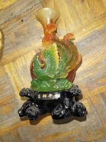 塑雕凤凰平安吉祥瓶材质塑料摆件实物图片按图发货偏远地区邮费再议