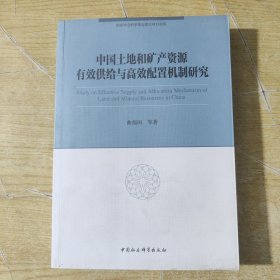 中国土地和矿产资源有效供给与高效配置机制研究