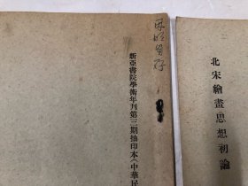 1959年至1961年新亚书院学术年刊第一，二，三期抽印本 收藏鉴定家吴因明著及旧藏自用，五册书均有作者多处修改批注笔迹《董其昌研究》订正本及自存本各一本《晚明江南佛学风气与文人画》校正本、《北宋绘画思想初论》自存本两本 (共5册合售)