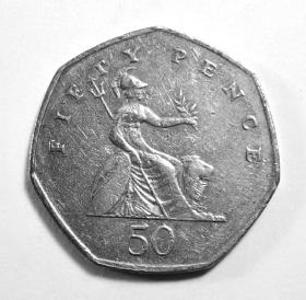 英国硬币：1997年50便士