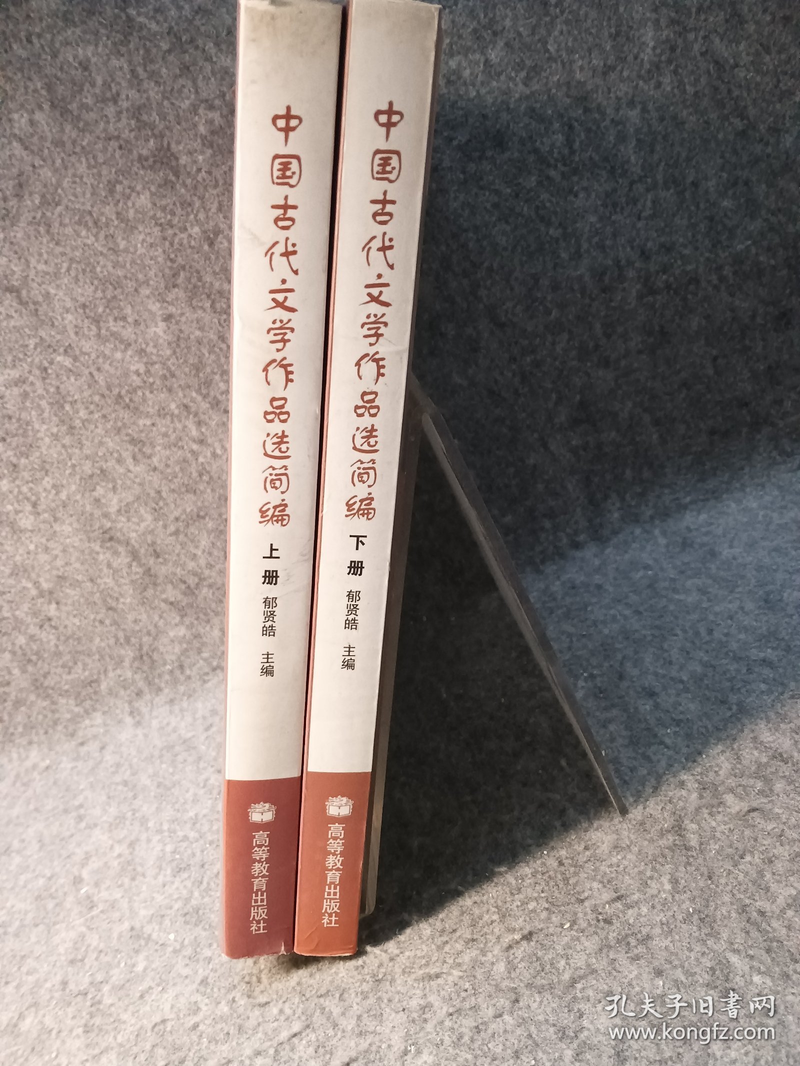 中国古代文学作品选简编 上下全二册 郁贤皓 【几页笔记基本干净】