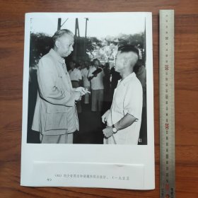 超大尺寸：1955年，刘少奇与胡耀邦亲切交谈（袋1261--41号）