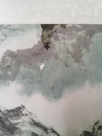 韦远柏 山水国画作品《黄山半山亭》