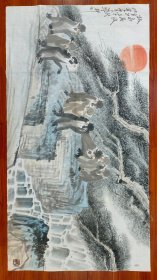 【徐培晨】精品国画《松泉高致》一幅，六尺整纸，96厘米//178厘米，喜欢的私聊