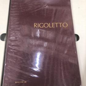 威尔第歌剧《rigoletto》2lp黑胶唱片带五线谱书一本，