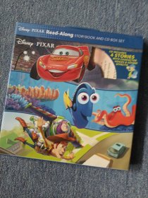 迪士尼皮克斯故事4册盒装：寻找多莉 玩具总动员 汽车总动员 头脑特工队 CD Disney-Pixar Read-Along 套装