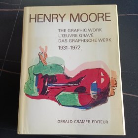 【签】 HENRY MOORE THE GRAPHIC WORK 1931-1972 亨利摩尔的平面作品 版权页亲笔签名 1973年第一版限量发行