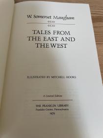 tales from the east and west《东西方故事》maugham 毛姆经典文学作品  franklin library 1979年出版 真皮精装 限量收藏版 世界最受欢迎名著丛书之一