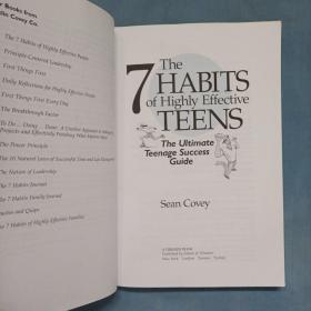 杰出少年的7个习惯/The 7 Habits Of Highly Effective Teens（内页干净品好）