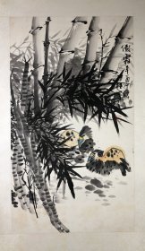 青岛胶州著名画家阎中柱早期作品《傲霜》