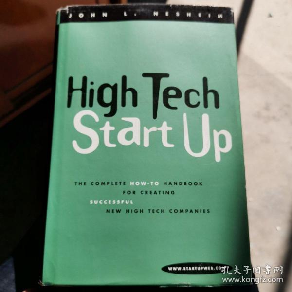 High tech startup high tech start up 精装 英文原版