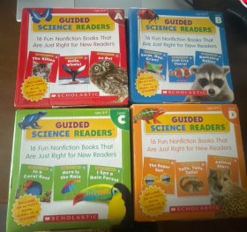 学乐Scholastic第一个小读者系列英语分级阅读First Little Readers/Comics ABCD幼儿Guided Science启蒙认知早教读物原版绘本全部带CD