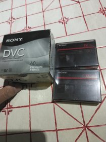 【全新塑封未打开小号录像带】SONY DVC 60 索尼DVC录像带2盘合售 Made in Mexico【配有外包装纸盒一个】