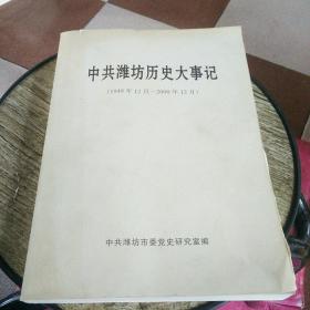 中共潍坊历史大事记（1949.12--2000.12）