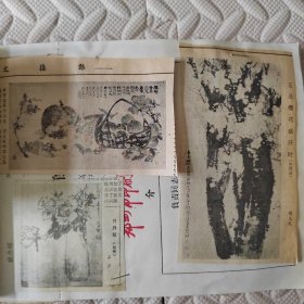 中国画研究院第一届画展作品选刊，云南边防九勇士战绩振人心，锦绣江南老画家挥毫寄深情（江波同志），江南小景（黄润华），雨歇（应野平），纪念建党六十周年（省美展作品选），会当凌绝顶，一览众山小，南湖（林曦明），流民图（局部 蒋兆和），南京中山陵（李小可），祖国万岁（魏克忠），山河颂（何建国），梅（周怀民），迎迎和她的小崽坎昆（中国以外的动物园中出生的第一只小熊猫），新生命活跃起来（1934 徐悲鸿）等