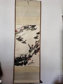 已故山东名家中国美协会员一级美术师孙墨龙雪梅图