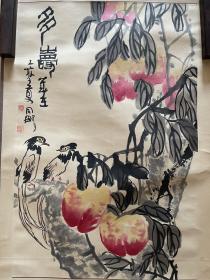 同刚写意花鸟画字画水墨国画作品卷轴立轴