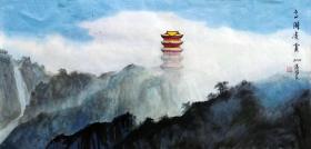 温国良 山水136*68cm