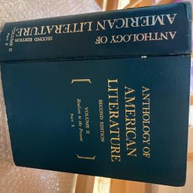 Anthology of American Literature (美国文学文集 漆布精装 封面书脊字体烫金 巨厚重 英文版 23*16）