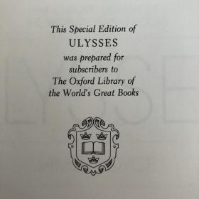 Franklin Library牛津大学真皮限量本：Ulysses 《尤利西斯》 乔伊斯 James Joyce 经典 Franklin Library1978年出版 真皮精装 限量收藏版 牛津大学系列