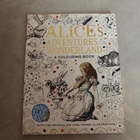 ALICES ADVENTURES IN WONDERLAND A COLOURING BOOK（爱丽丝仙境历险记彩色书）英文版