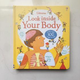 UsborneLook inside Your Body人体主题 偷偷看里面揭秘系列 原装正版英文立体图画幼儿童启蒙早教翻翻书洞洞书科普