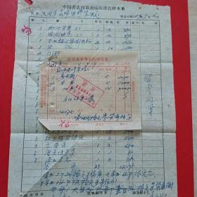1964年9月9日，北京市新华书店发货票。（生日票据，住宿旅馆类）（13-4）