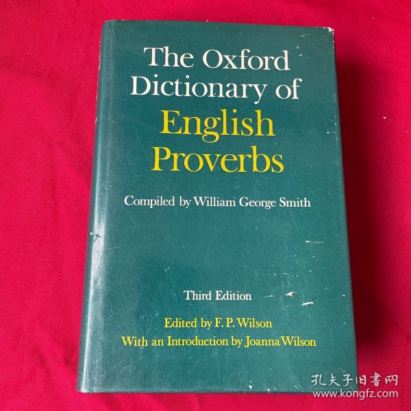 The Oxford Dictionary Of English Proverbs 牛津英语谚语词典