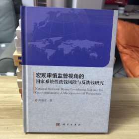 宏观审慎监管视角的国家系统性洗钱风险与反洗钱研究