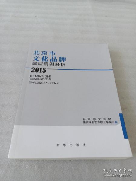 北京市文化品牌典型案例分析2015