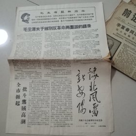 1968年【豫北风雷新安阳】河南二七公社