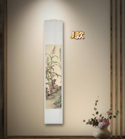 刘奎龄花禽条屏（J款）刘奎龄花鸟条屏 刘奎龄花鸟画条屏 已装裱挂轴刘奎龄花鸟画复制品装裱挂轴