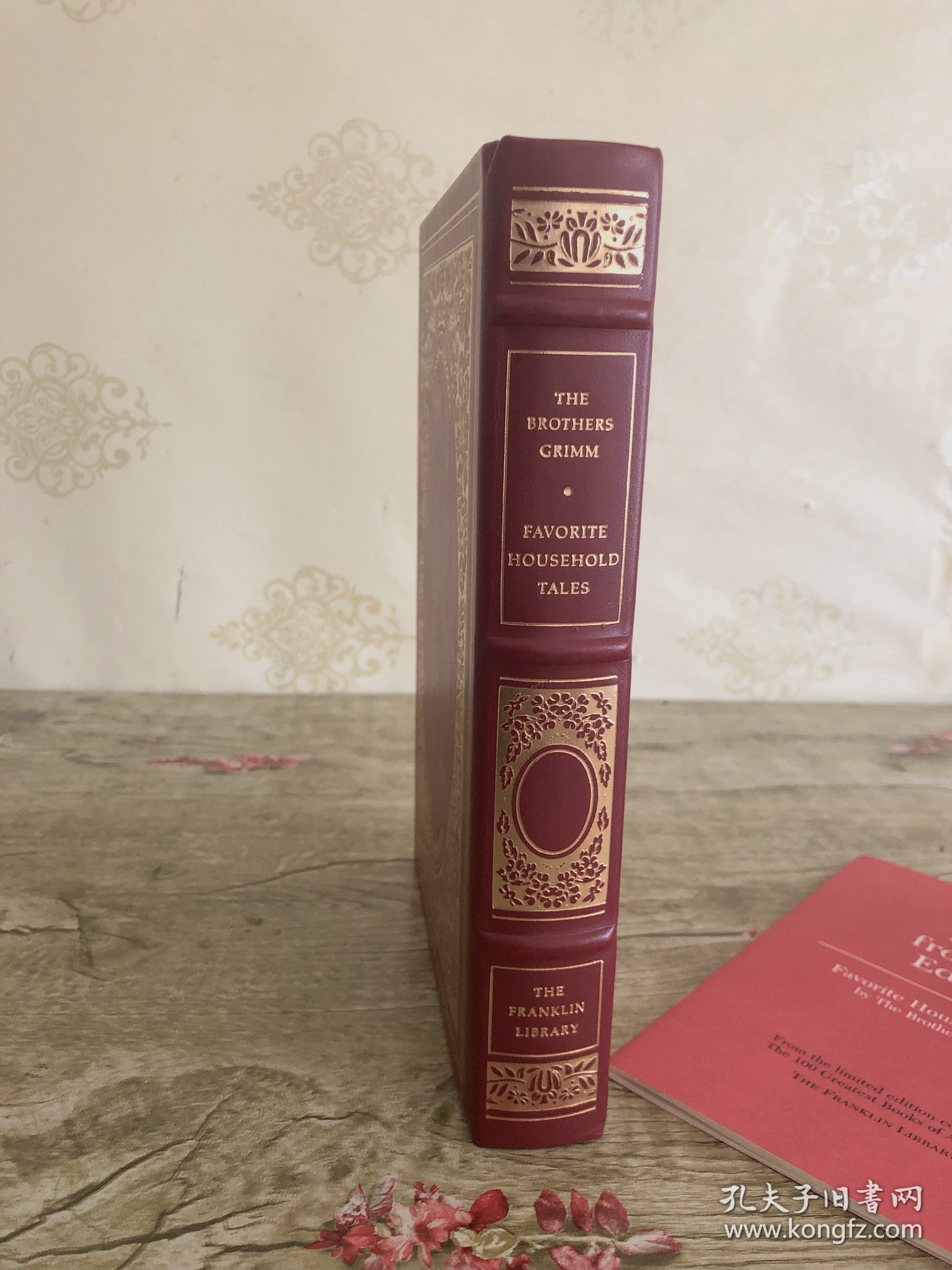 Franklin Library 1981年《格林童话》品好如新带手册 The Brothers Grimm Franklin  富兰克林世界100伟大名著系列 真皮精装限量版