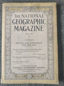 National Geographic May 1921 国家地理杂志1921年5月 附赠地图