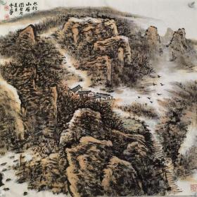 【保真字画，得自画家本人】
郭丰宁 68X68cm！
又名郭长沃。历任中国文联出版社中国文艺家（月刊）执行主编，文化月刊杂志社副社长。系中国美术家协会会员、中华诗词学会会员。天津画院签约画家。现专职创作。