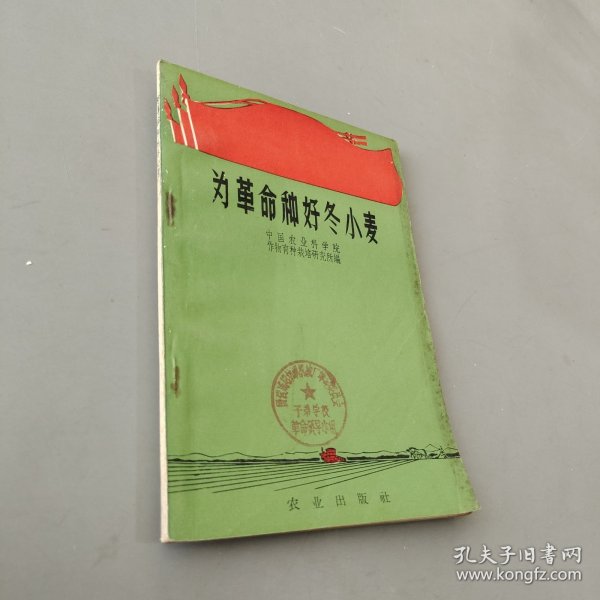 为革命种好冬小麦